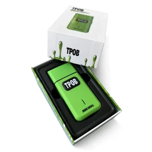 TPOB Mini Skull Single Shaver Compact Design That can fit in Your Pocket with a Turbo Charged Motor, Perfect for Both Professional and at-Home use (Slime) - 2