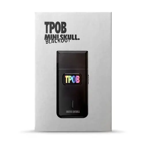 TPOB Mini Skull bitta pichoqli oʻtkazish moslamasi, Turbo zaryadli dvigatelli, choʻntagingizga sigʻadigan oʻlchami, Professional hamda uyda ishlatish uchun (qora) - 4