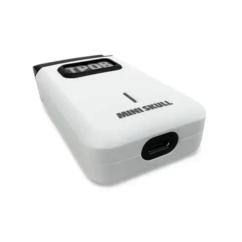 TPOB Mini Skull Single Shaver ixcham dizayni bilan cho'ntagingizga sig'adi, Turbo zaryadlangan motori bilan ham professional, ham uyda foydalanish uchun ideal (Oq) - 2