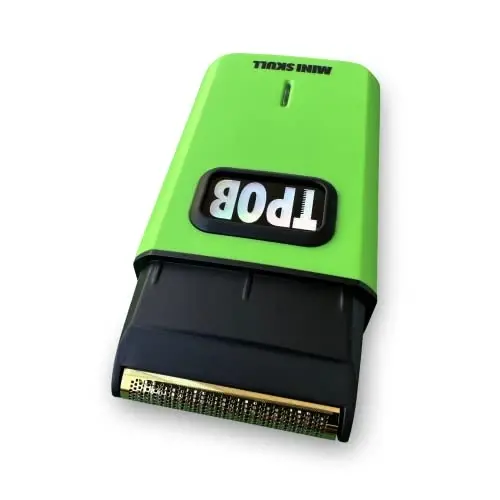 TPOB Mini Skull Single Shaver ixcham dizayni tufayli cho'ntagingizga sig'adi. Turbo zaryadlangan motor bilan jihozlangan, ham professional, ham uyda foydalanish uchun ideal (Slime) - 4