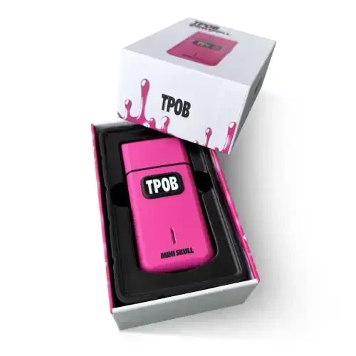 TPOB Mini Skull Single Shaver ixcham dizayni Turbo Charged Motor bilan cho'ntagingizga sig'adi, ham professional, ham uyda foydalanish uchun ideal (Candy) - 2