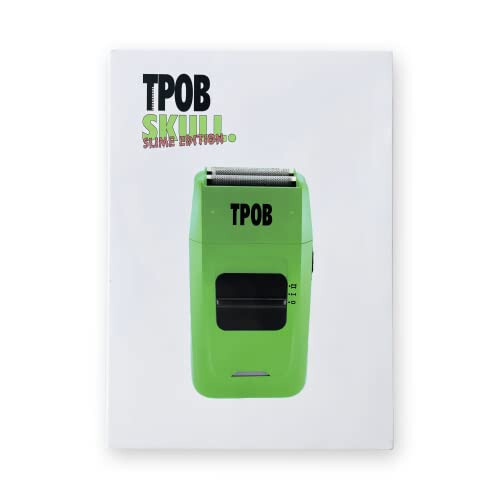 TPOB Skull Foil Shavers with Krunch Blades - Compact Design That can fit in Your Pocket with a Turbo Charged Motor, Perfect for Both Professional and at-Home use (Slime) - 6