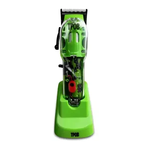 TPOB Slime 2 Barber Hair Clippers for Men 6800 RPM with Matte Green Case and X Fade Blade - MODAZONE