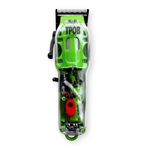 TPOB Slime 2 Barber Hair Clippers Trimmer Shaver Set for Men with Matte Green Case and X Fade Blade - TPOB (1)