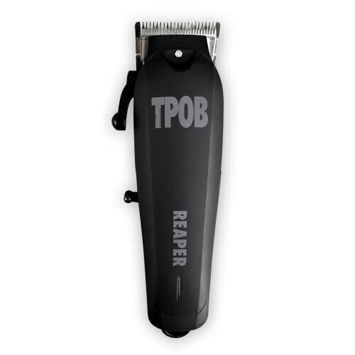 TPOB Slime 2 Black Clipper Trimmer Shaver Set Barber Hair Clippers for Men 6800 RPM with Rubber Case - 6