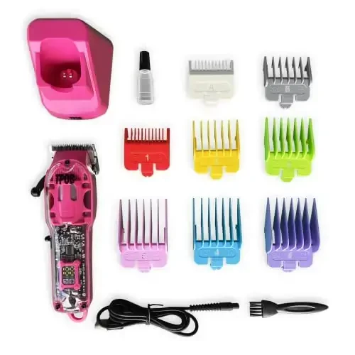 TPOB Slime 2 Candy Edition Barber Hair Clippers for Men 6800 RPM with Matte Pink Case and Taper Blade - 3