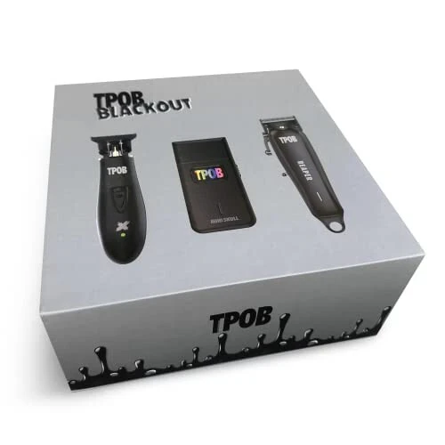TPOB Slime 2 Black Clipper Trimmer Shaver Set Barber Hair Clippers for Men 6800 RPM with Rubber Case - 3