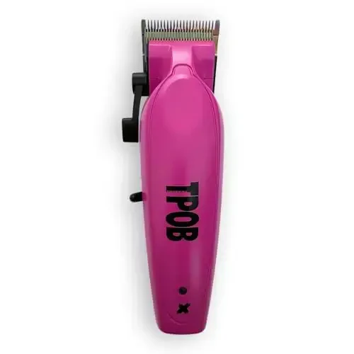 TPOB X Digital Brushless 6800rpm Professional Soch Trimmer Erkaklar uchun Soch Kliperlari, Psycho Zero Gapped T-Blade Trimmer Simsiz Qayta Zaryadlanuvchi Edgers Kliperlari (X Clipper Pushti Stand bilan) - 6