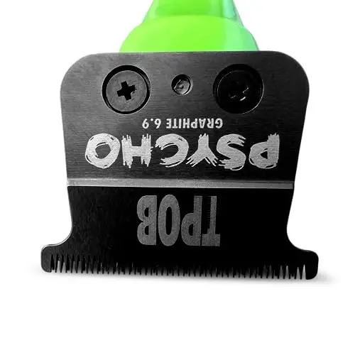 TPOB X Digital Brushless 7200rpm Professional Erkaklar uchun Soch Qirqish Mashinasi, Psycho Blade Trimmer Simsiz Qayta Zaryadlanadigan Qirqish Mashinasi (X Trimmer Slime) - 5
