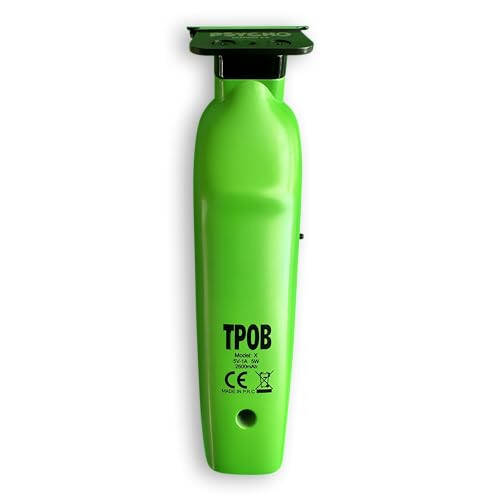 TPOB X Digital Brushless 7200rpm Professional Erkaklar uchun Soch Qirqish Mashinasi, Psycho Blade Trimmer Simsiz Qayta Zaryadlanadigan Qirqish Mashinasi (X Trimmer Slime) - 4