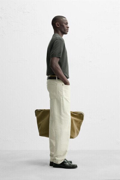 Тўқима трико поло футболкаси - хаки - 4