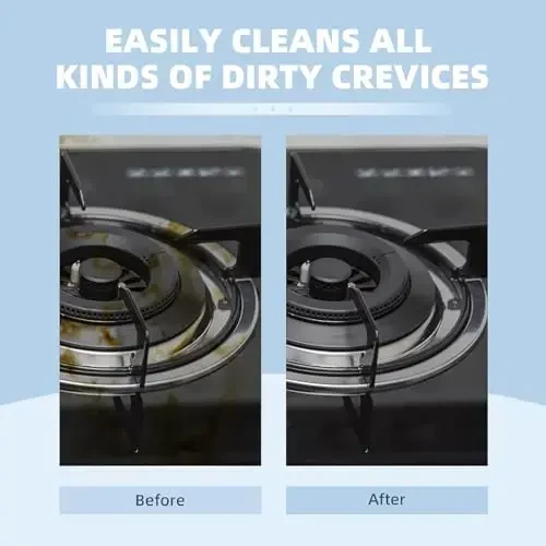 TQRR 3Pcs Hard Bristle Crevice Cleaning Brush, Scrub Brush, Kitchen Sink Cleaning Brush, Grout Brush, Corner Brush Cleaning Tools for Toilet, Bathroom, Gap, Home, Household, Window (3, Grey) - 4