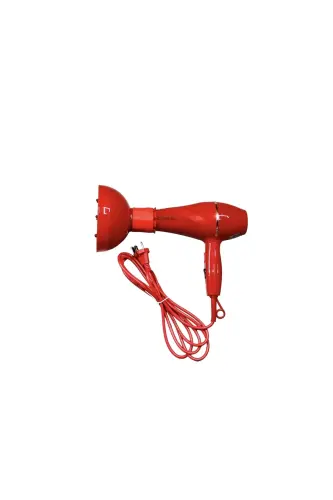 TR-501+Professional Hair Dryer with Colorful Volumizing Diffuser Nozzle Red Color-RED - 3