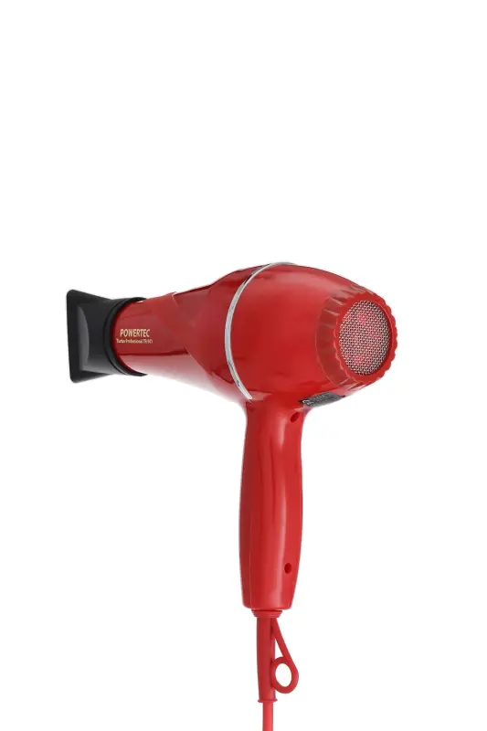 TR-501+Professional Hair Dryer with Colorful Volumizing Diffuser Nozzle Red Color-RED - 3