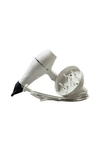 TR-501+Rangli hajmlashtiruvchi diffuzor boshli professional soch quritgich va fen mashinasi oq rang-OQ - POWERTEC (1)