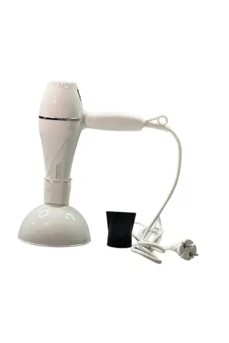 TR-501+Rangli hajmlashtiruvchi diffuzor boshli professional soch quritgich va fen mashinasi oq rang-OQ - 4