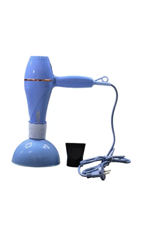 TR-501+Rangli Hajmlashtiruvchi Diffuzor Boshliqli Professional Soch Quritish va Fen Mashinasi Moviy Rang-MAVIY - 3