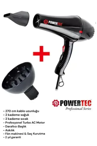 Tr-901 Hair Dryer & Blow Dryer and Vigo Nozzle - 8