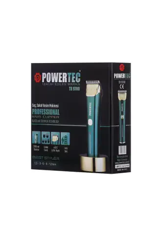 TR-9700 Profesyonel Usb Şarjlı Saç Sakal Tıraş Makinesi - POWERTEC (1)