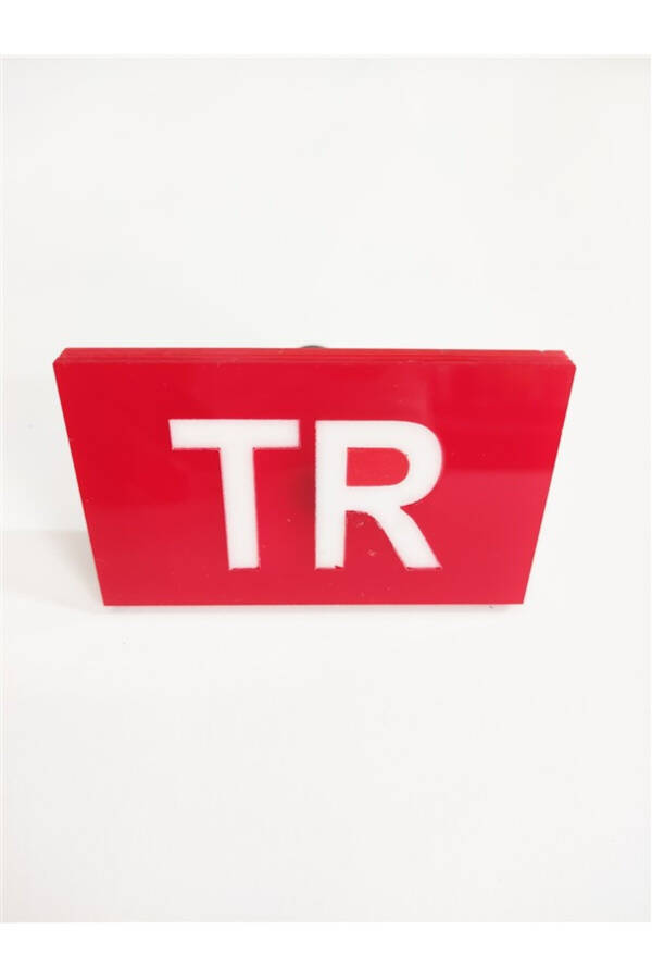 TR Red Plexiglass Shutter Emblem Screw-on - 1