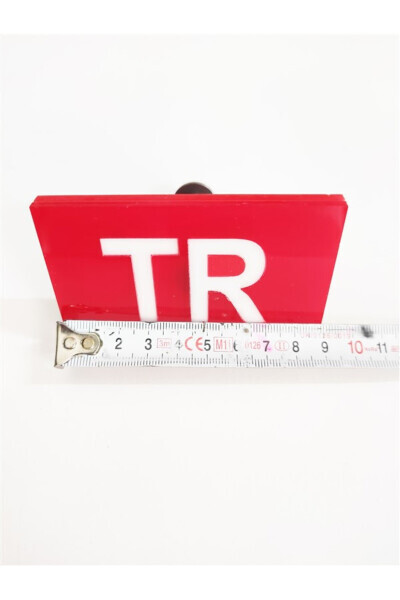 TR Red Plexiglass Shutter Emblem Screw-on - 3