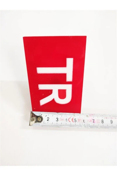 TR Red Plexiglass Shutter Emblem Screw-on - 4