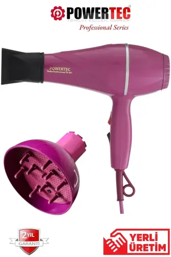 Tr501+Headed 2500 Watt Professional Hair Dryer and Hair Styler, Preferred by Hairdressers - POWERTEC (1)