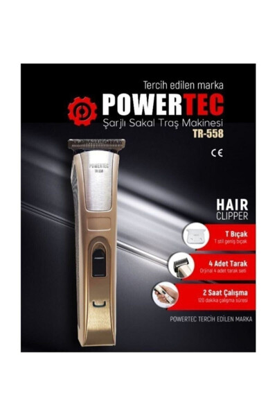 Tr558 558 Rechargeable Beard Trimmer - 21