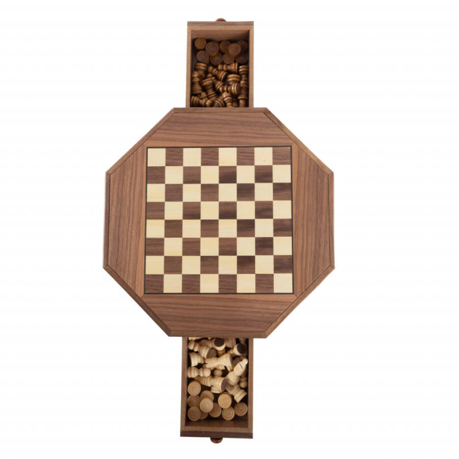 Trademark Games Octagonal Chess and Checkers Set - 9
