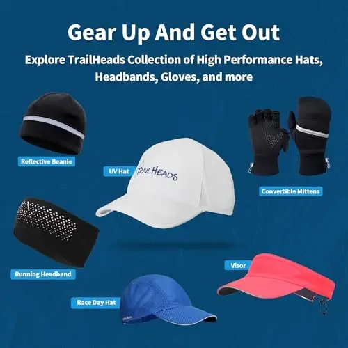 TrailHeads UV Protection Running Hats for Women, 50+ UPF - Summer Hats for Women Baseball Cap - Tennis, Golf, Gym, Workout - 3