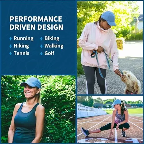 TrailHeads UV Protection Running Hats for Women, 50+ UPF - Summer Hats for Women Baseball Cap - Tennis, Golf, Gym, Workout - 4