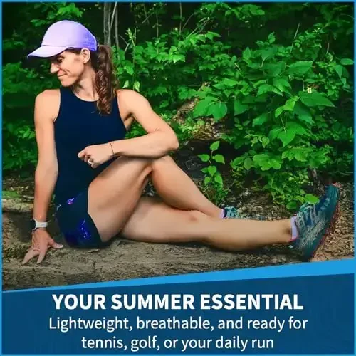 TrailHeads UV Protection Running Hats for Women, 50+ UPF - Summer Hats for Women Baseball Cap - Tennis, Golf, Gym, Workout - 4