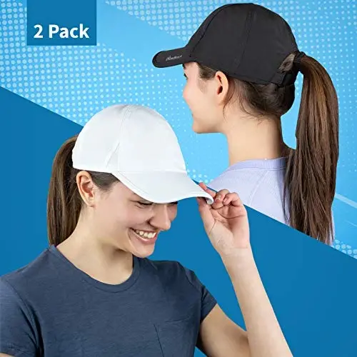 TrailHeads UV Protection Running Hats for Women, 50+ UPF - Summer Hats for Women Baseball Cap - Tennis, Golf, Gym, Workout - 5
