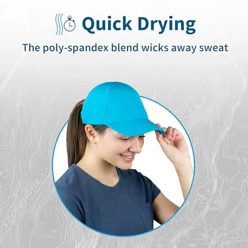 TrailHeads UV Protection Running Hats for Women, 50+ UPF - Summer Hats for Women Baseball Cap - Tennis, Golf, Gym, Workout - 4