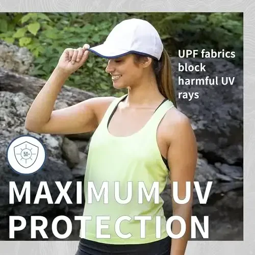 TrailHeads UV Protection Running Hats for Women, 50+ UPF - Summer Hats for Women Baseball Cap - Tennis, Golf, Gym, Workout - MODAZONE (1)