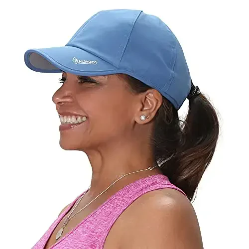 TrailHeads UV Protection Running Hats for Women, 50+ UPF - Summer Hats for Women Baseball Cap - Tennis, Golf, Gym, Workout 