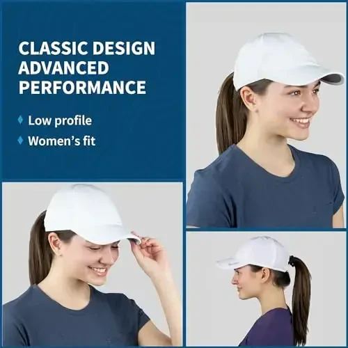 TrailHeads UV Protection Running Hats for Women, 50+ UPF - Summer Hats for Women Baseball Cap - Tennis, Golf, Gym, Workout - 5