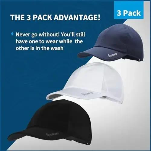 TrailHeads UV Protection Running Hats for Women, 50+ UPF - Summer Hats for Women Baseball Cap - Tennis, Golf, Gym, Workout - 3