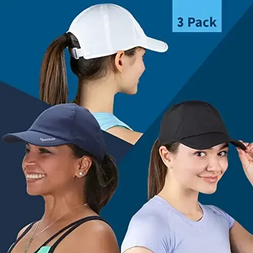 TrailHeads UV Protection Running Hats for Women, 50+ UPF - Summer Hats for Women Baseball Cap - Tennis, Golf, Gym, Workout - 6