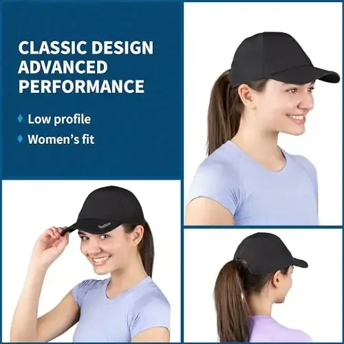 TrailHeads UV Protection Running Hats for Women, 50+ UPF - Summer Hats for Women Baseball Cap - Tennis, Golf, Gym, Workout - 3
