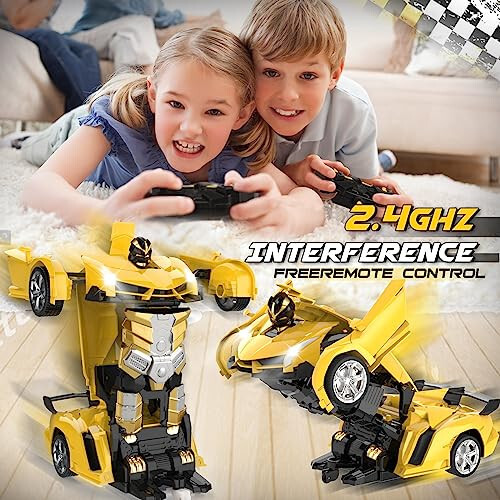 Transforming Remote Control Car Toy for Kids - 4