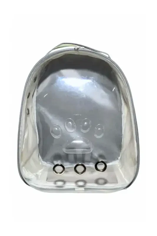 Transparent Astronaut Holographic Cat Carrier Bag - 4