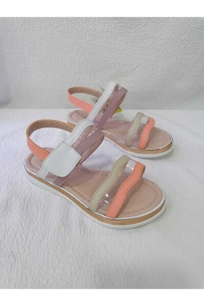 Transparent Colored Girl Sandals - ÖZGÜR KIDS