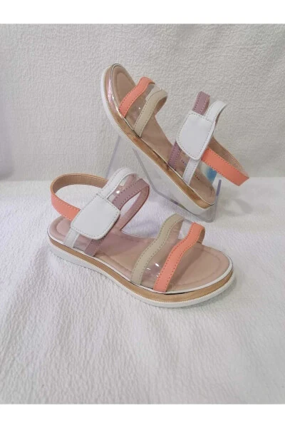 Transparent Colored Girl Sandals - ÖZGÜR KIDS (1)