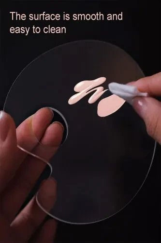 Transparent Foundation Palette Mixing Palette for Liquid Foundation Makeup Makeup Organizer - 3