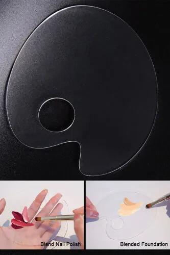 Transparent Foundation Palette Mixing Palette for Liquid Foundation Makeup Makeup Organizer - 4