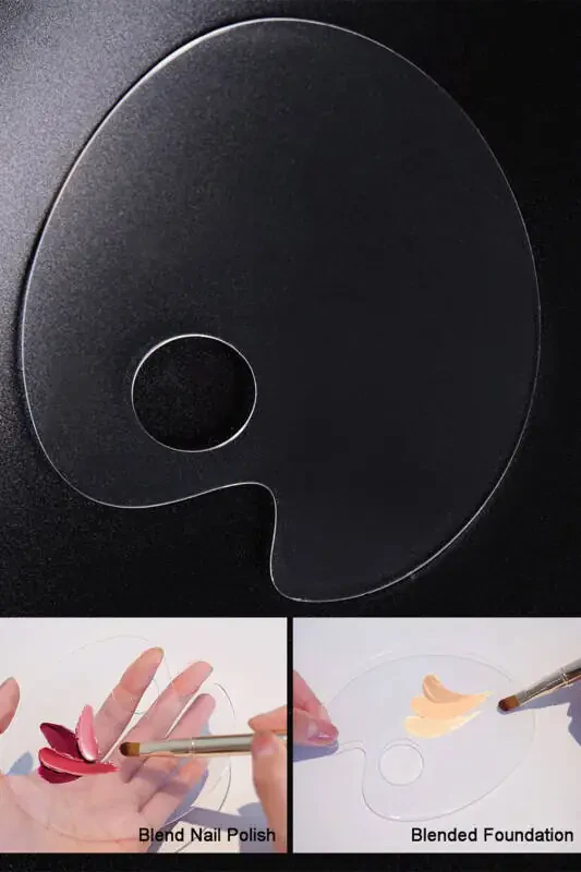 Transparent Foundation Palette Mixing Palette for Liquid Foundation Makeup Makeup Organizer - 4