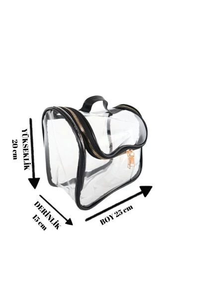 Transparent Makeup Bag Large Capacity Multipurpose Makeup Beach Wet Bag - 3