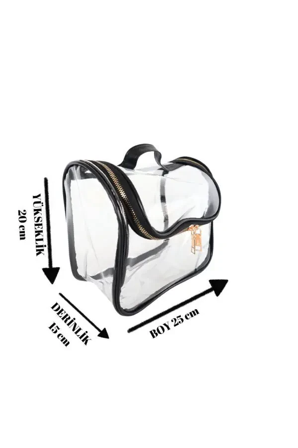 Transparent Makeup Bag Large Capacity Multipurpose Makeup Beach Wet Bag - 3