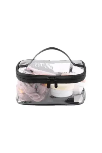 Transparent Multipurpose Waterproof Cabin Size Makeup Bag - 3